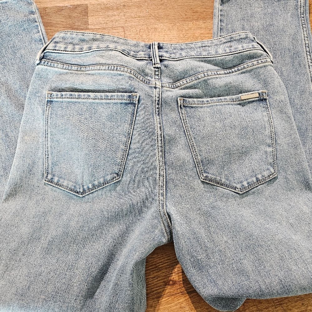 White House Black Market Light Blue Classic High-rise Straight Leg Jeans Sz 4